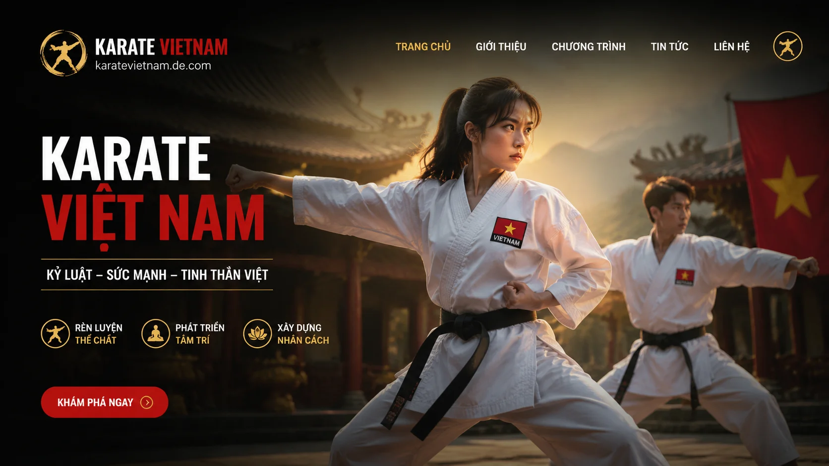 Nohu karatevietnam.de.com giao diện chính